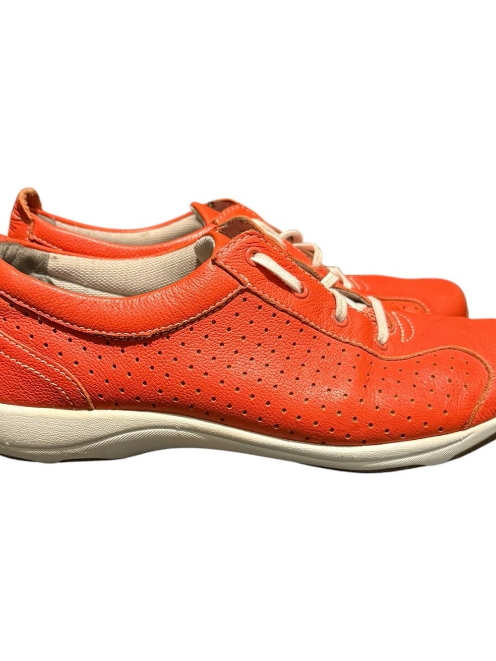 Dansko Hillary Orange Leather Lace Up Sneakers Women's Size 39 EU / 8-8.5 US - Picture 2 of 9